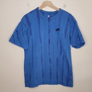 Nike | Loose Fit Blue Tie Dye Short Sleeve Tee Size Small 100% Cotton